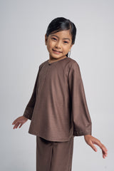 Patawali Girls Baju Kurung - Espresso