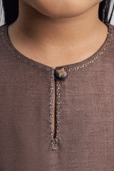 Patawali Girls Baju Kurung - Espresso