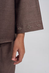 Patawali Girls Baju Kurung - Espresso