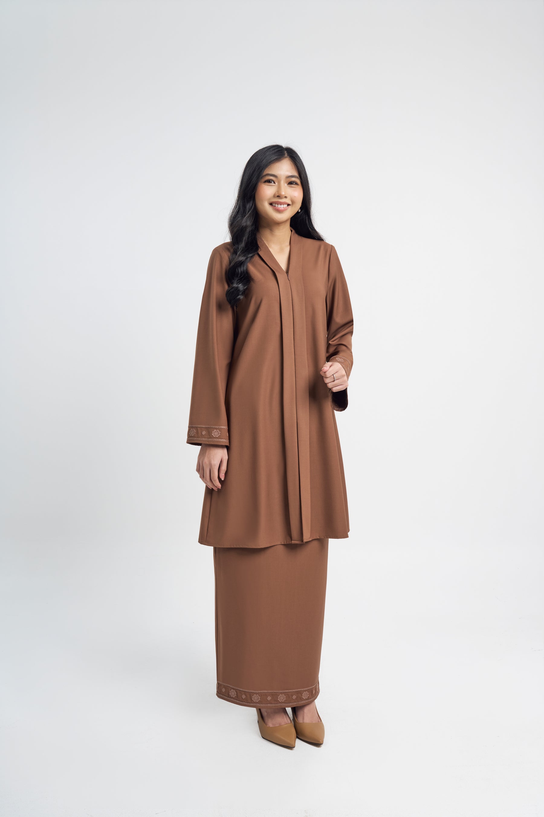 Patawali Baju Kebaya - Coffee Brown