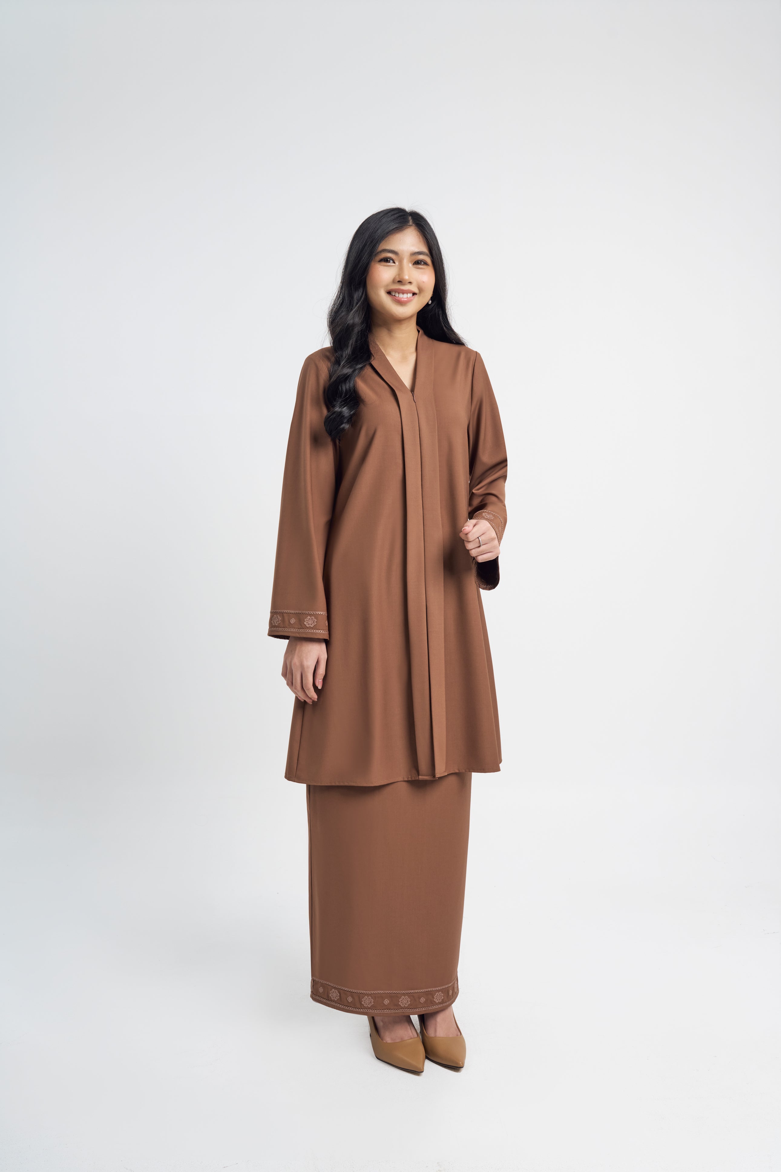 Patawali Baju Kebaya - Coffee Brown