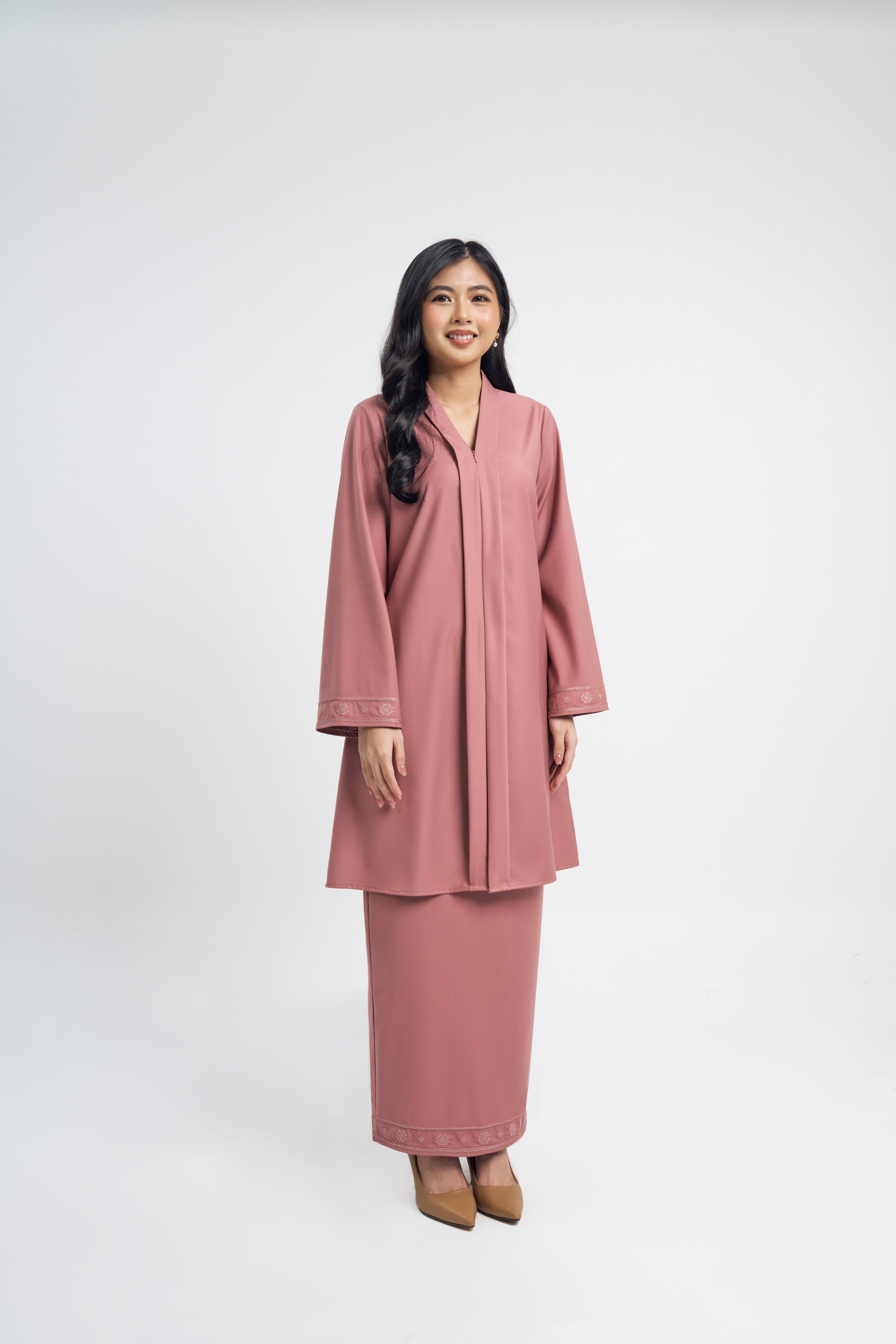 Patawali Baju Kebaya - Smokey Pink
