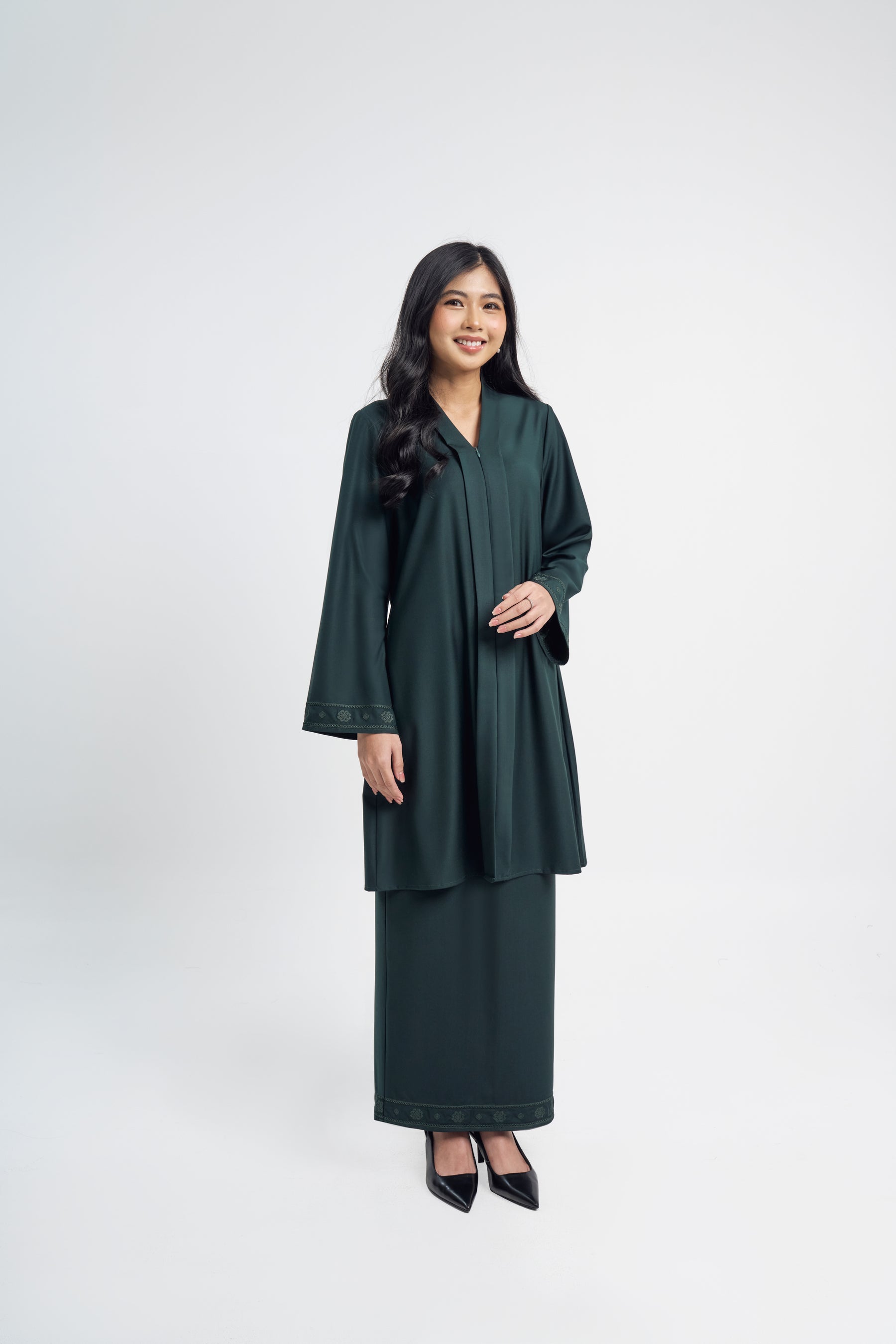 Patawali Baju Kebaya - Deep Green
