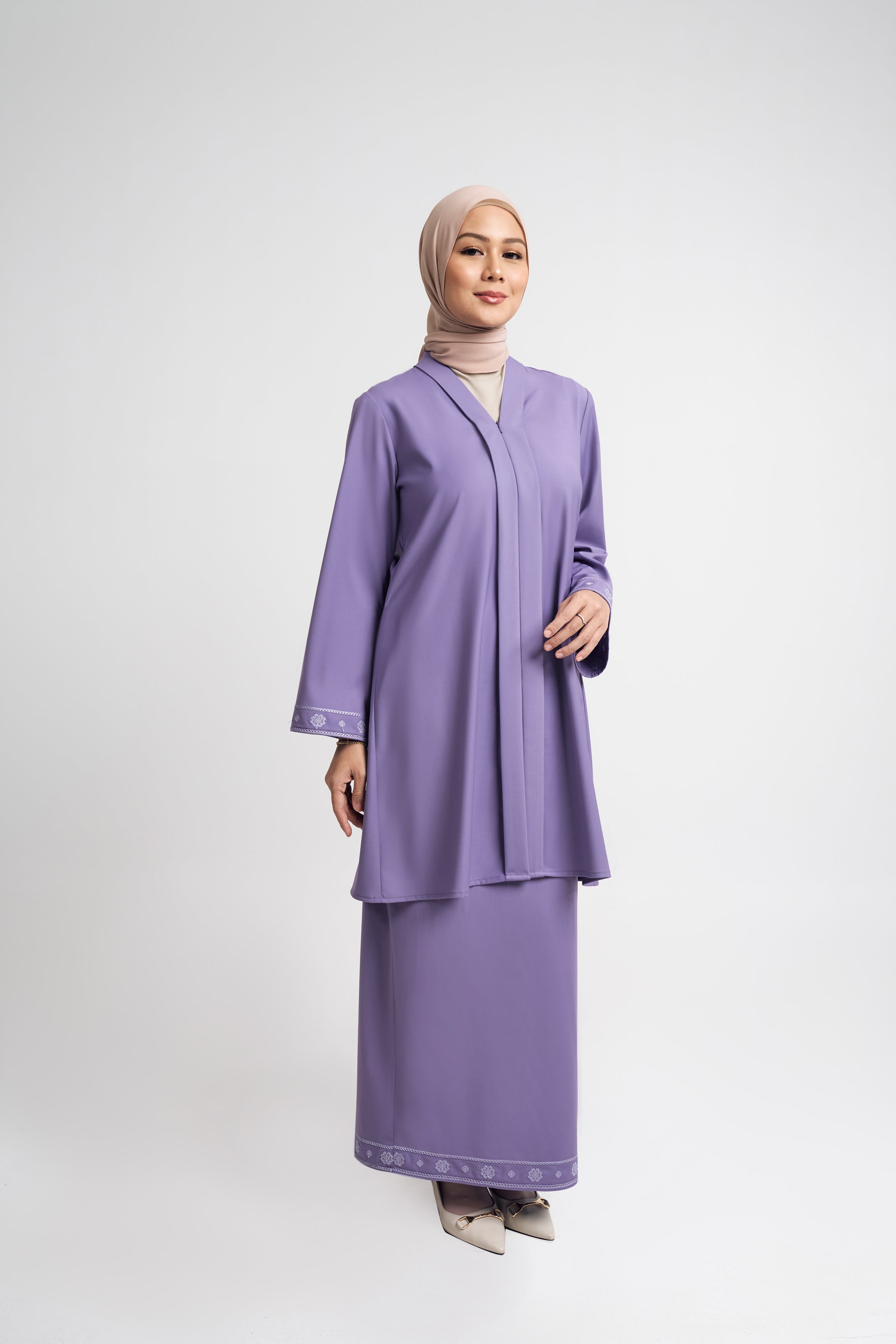 Patawali Baju Kebaya - Purple Yam