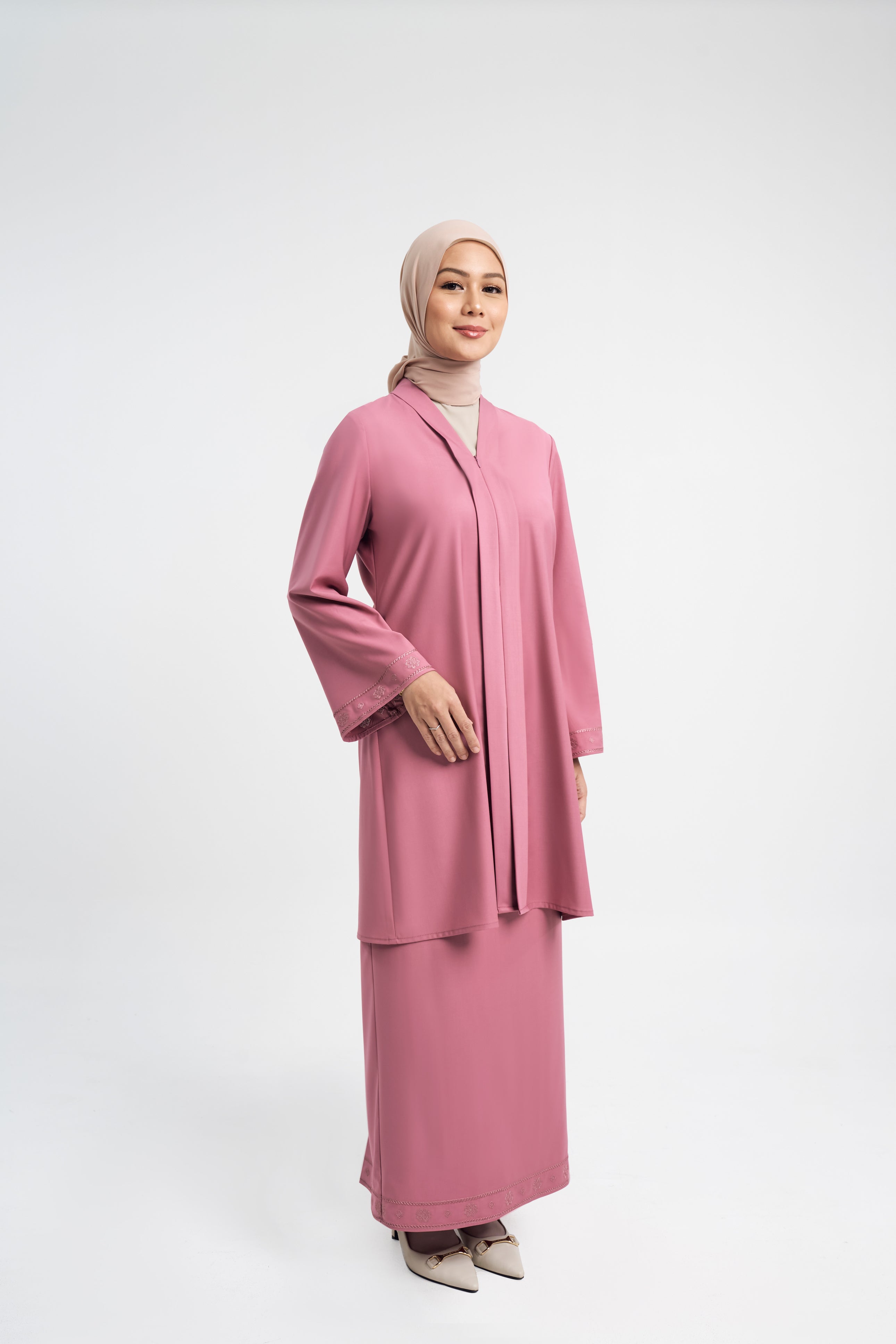 Patawali Baju Kebaya - Pink Belacan