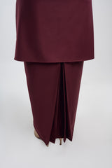 Patawali Baju Kebaya - Burgundy Red