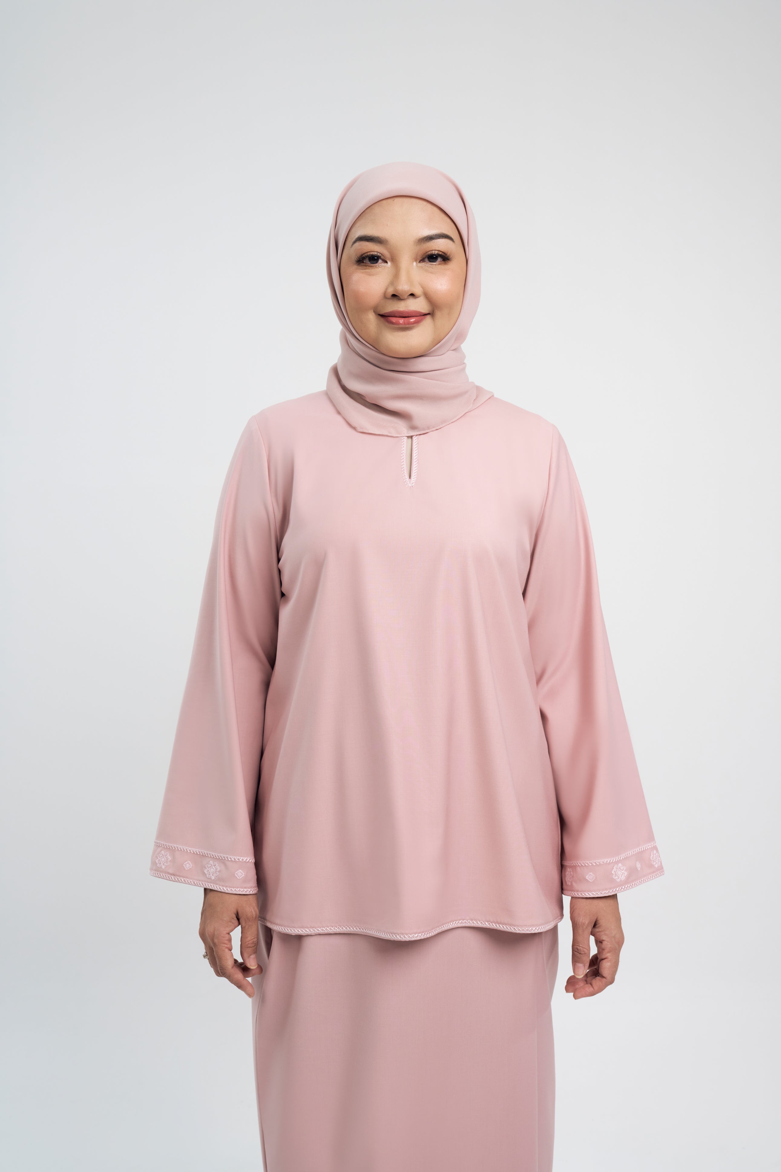 Patawali Baju Kurung - Soft Pink