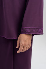 Patawali Baju Kurung - Dark Purple