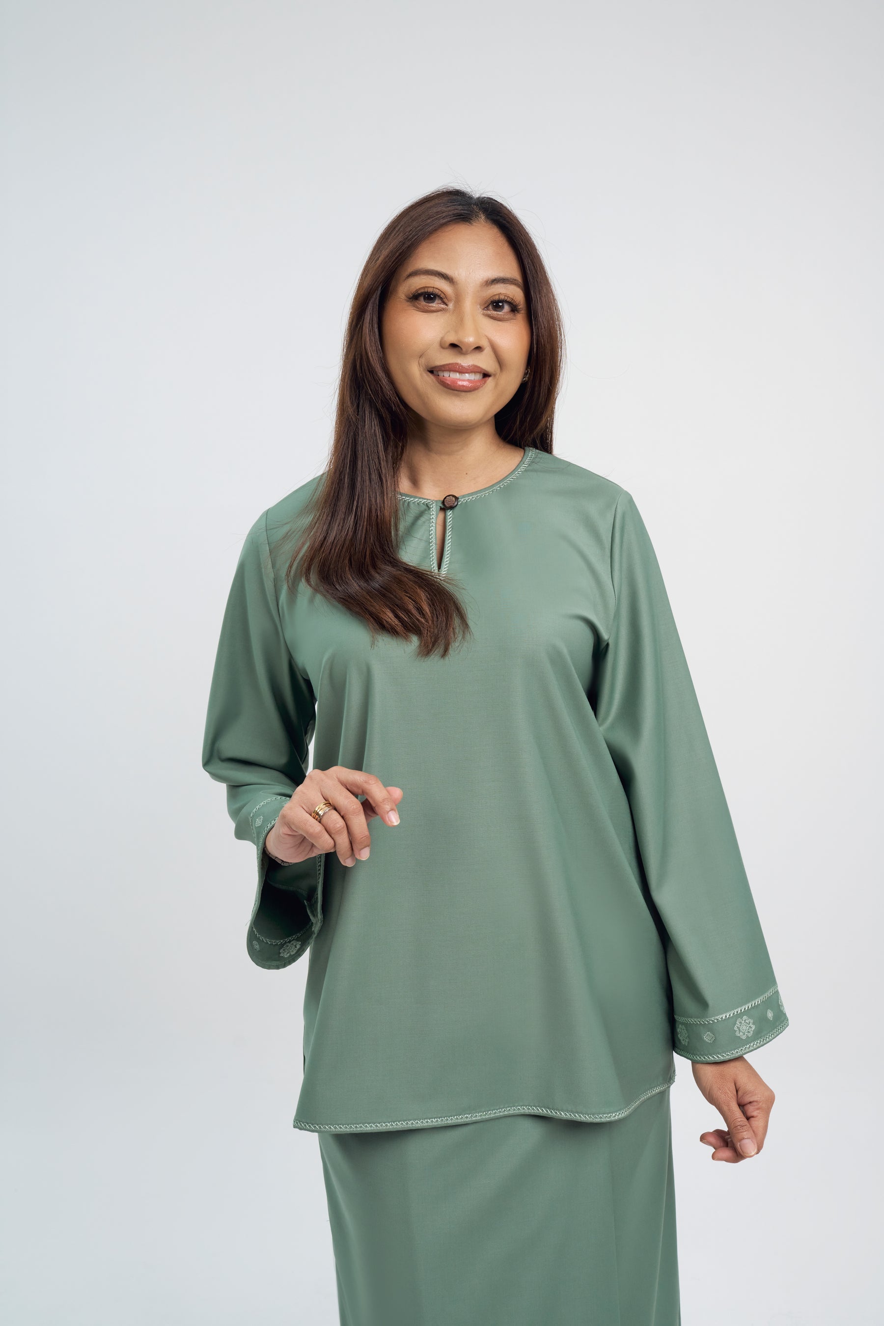 Patawali Baju Kurung - Grass Green