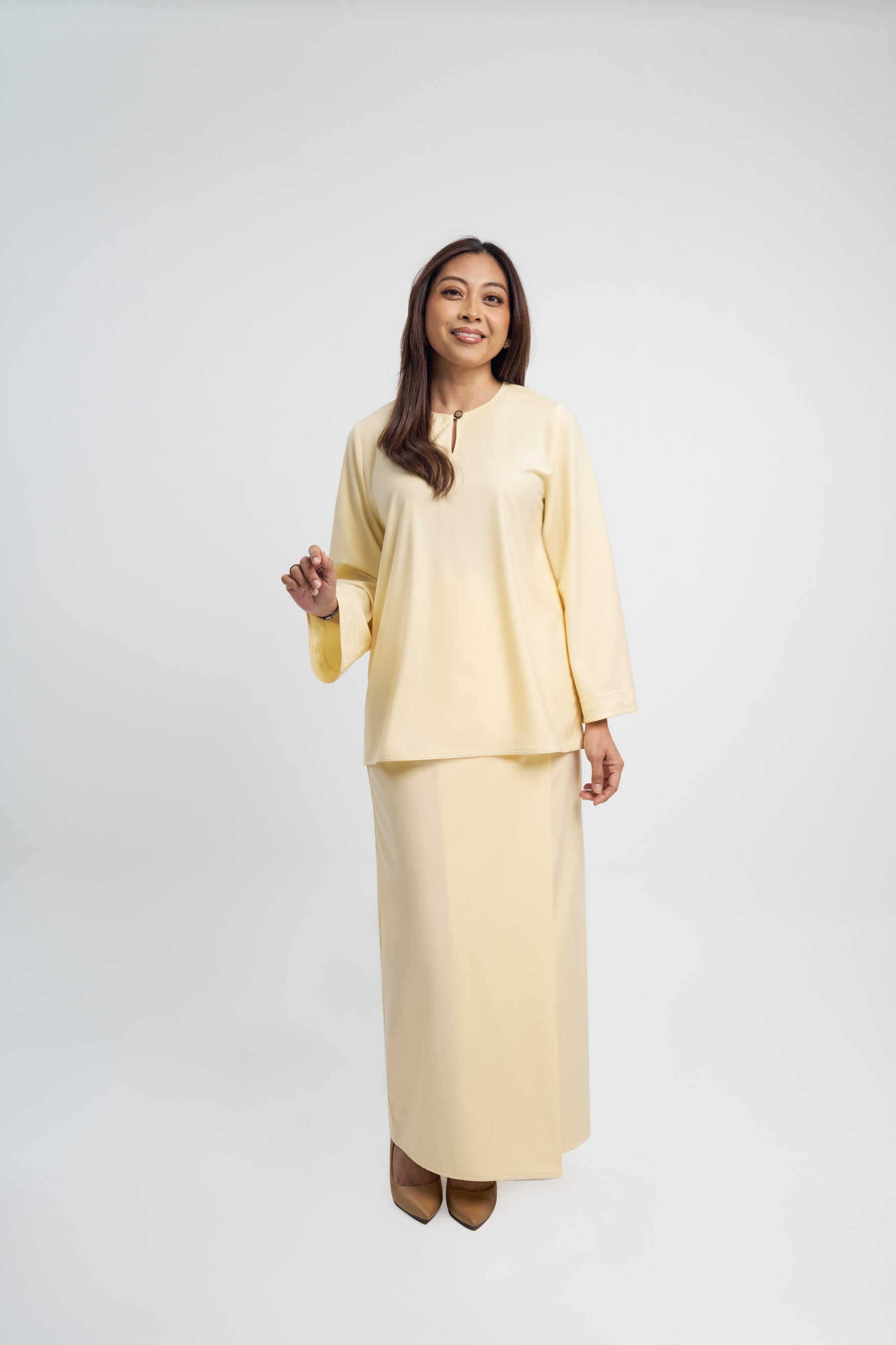 Patawali Baju Kurung - Kuning Langsat
