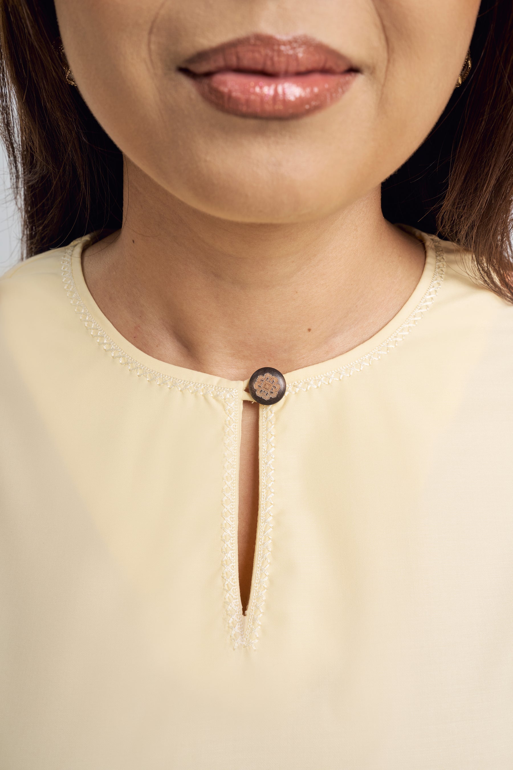 Patawali Baju Kurung - Kuning Langsat