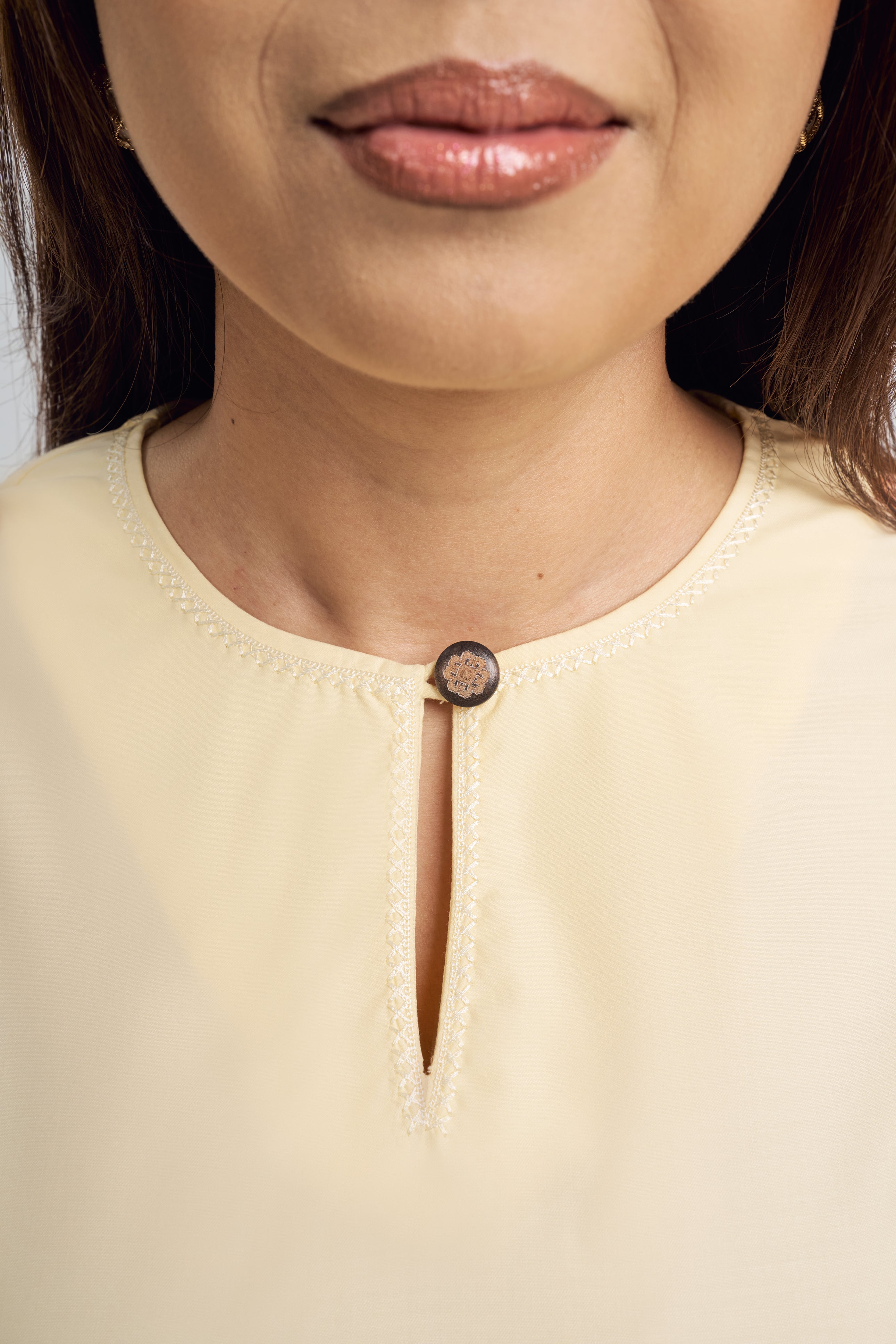 Patawali Baju Kurung - Kuning Langsat