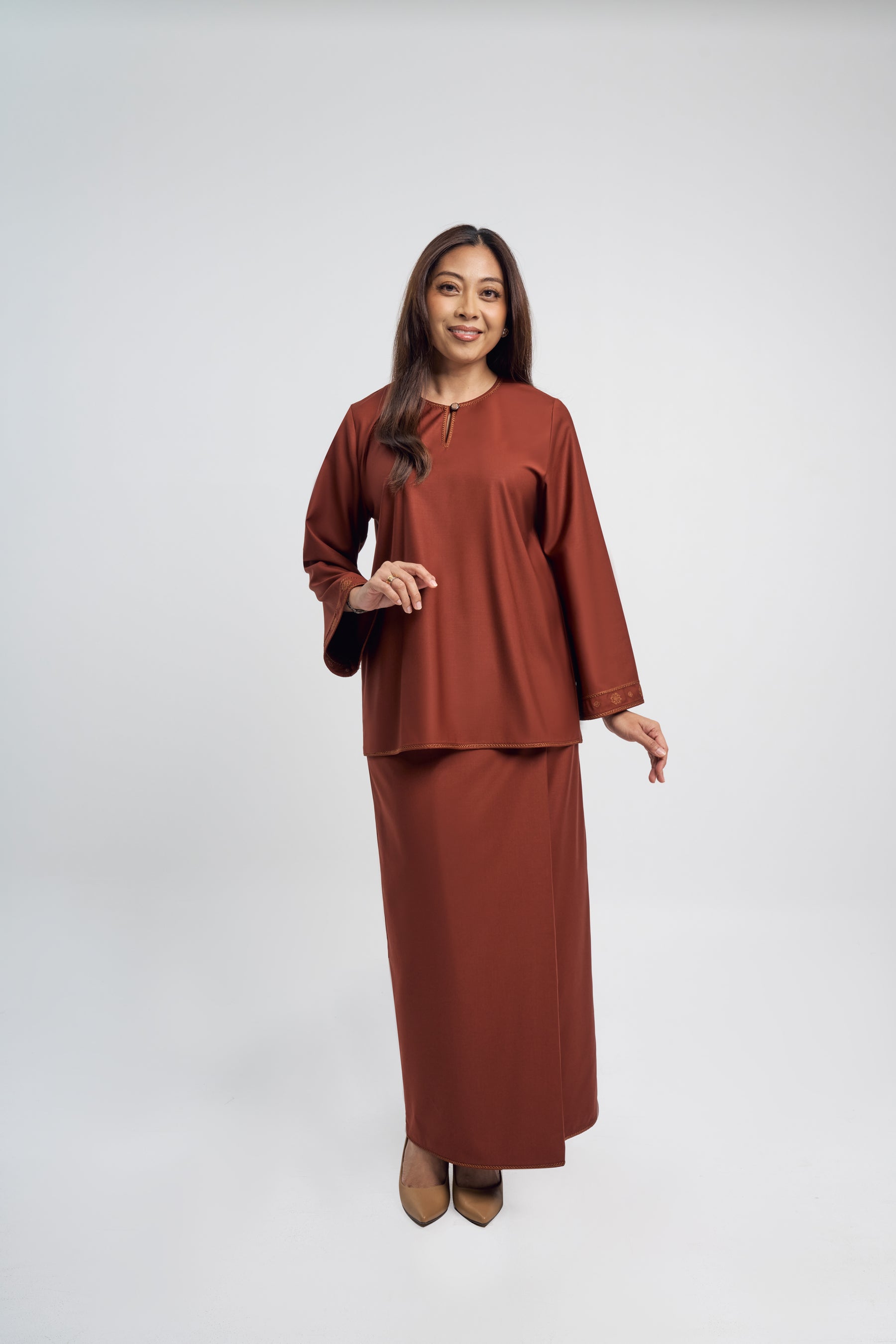 Patawali Baju Kurung - Bean Brown