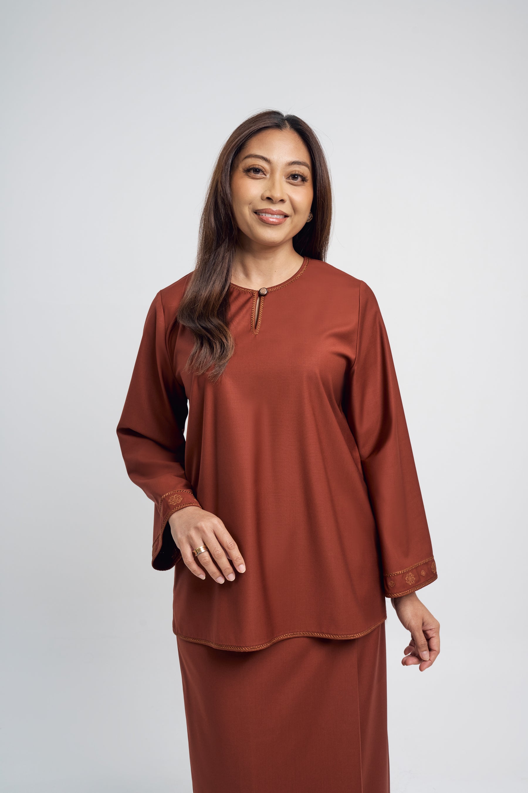 Patawali Baju Kurung - Bean Brown