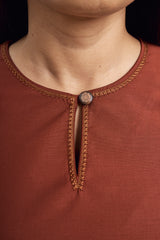 Patawali Baju Kurung - Bean Brown