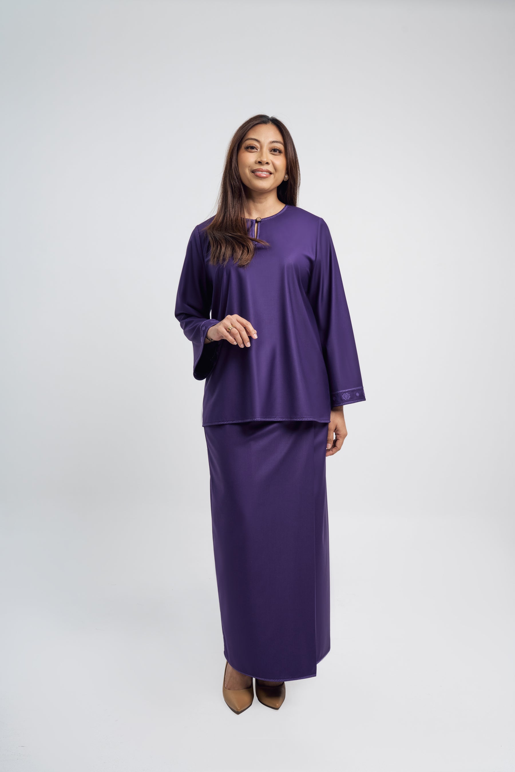 Patawali Baju Kurung - Dark Indigo