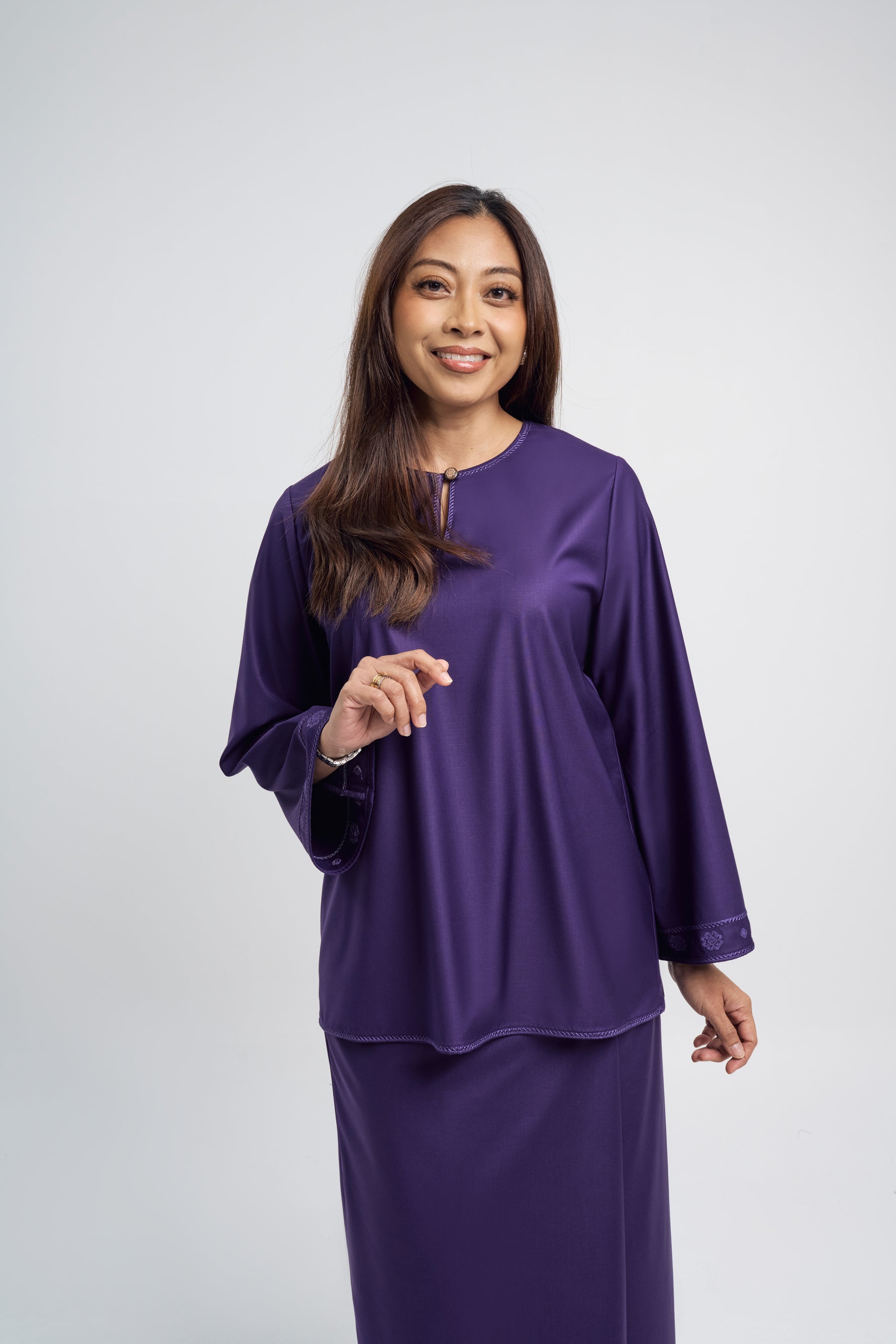 Patawali Baju Kurung - Dark Indigo