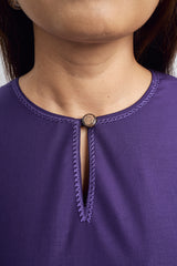 Patawali Baju Kurung - Dark Indigo