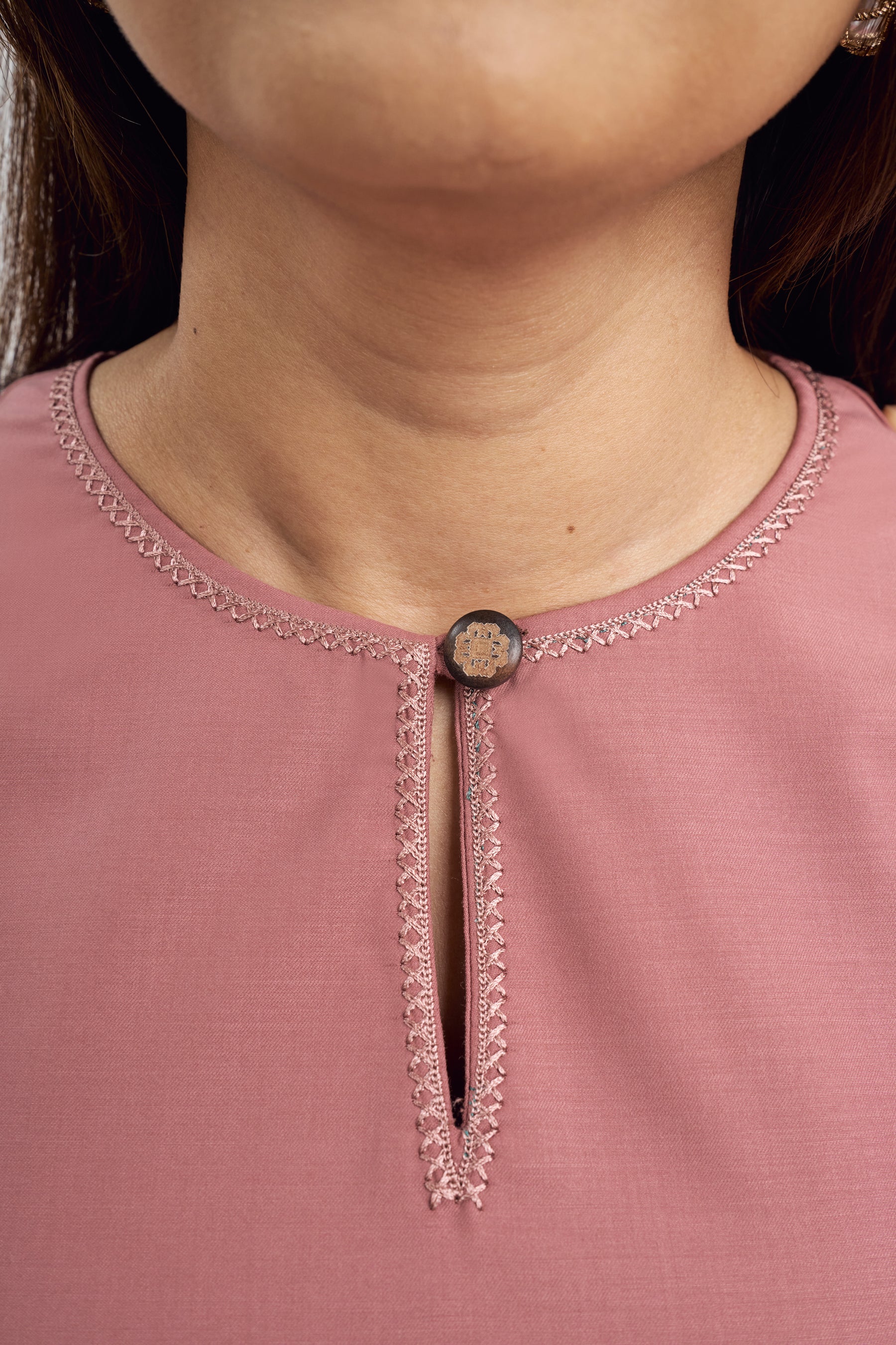 Patawali Baju Kurung - Smokey Pink