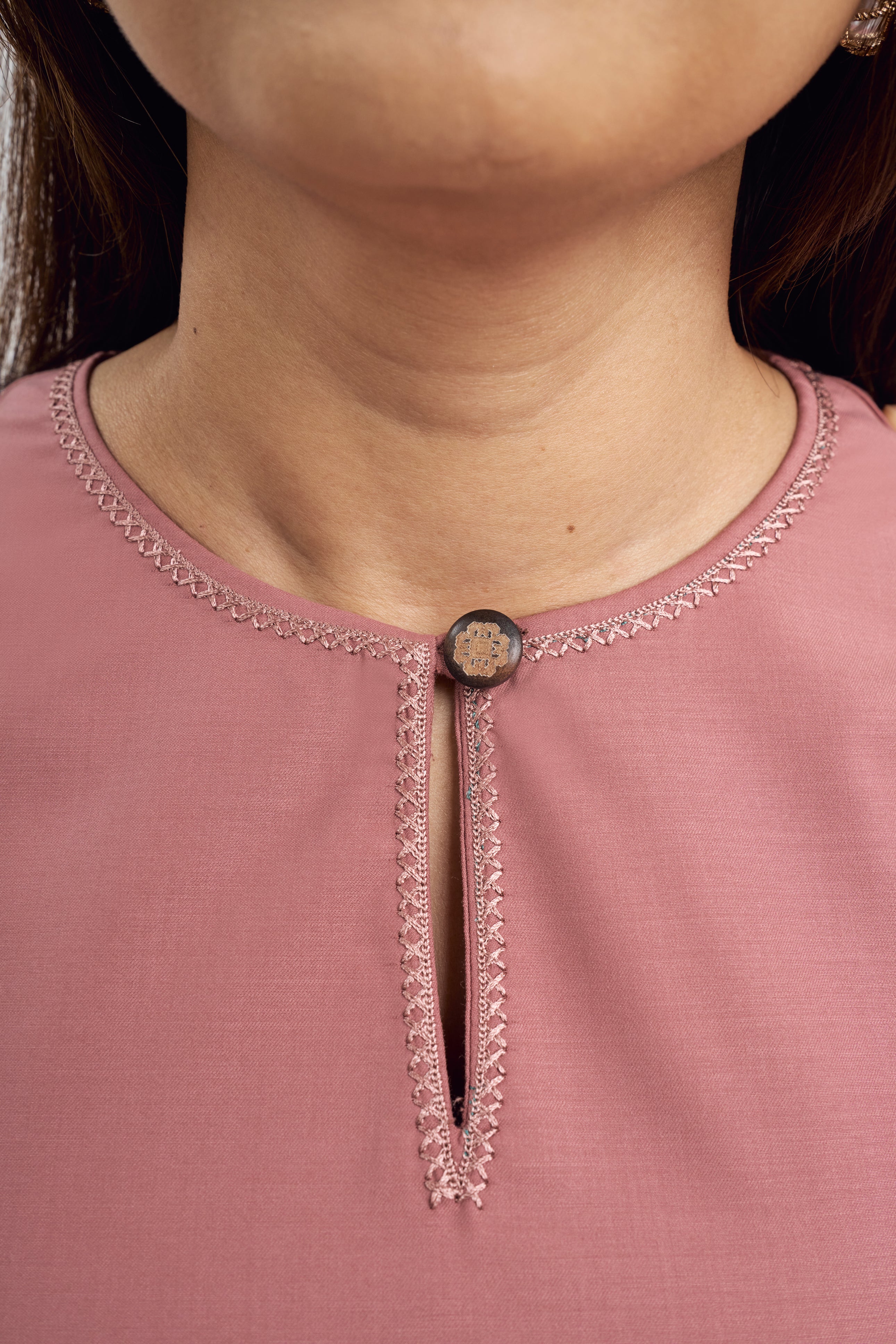 Patawali Baju Kurung - Smokey Pink