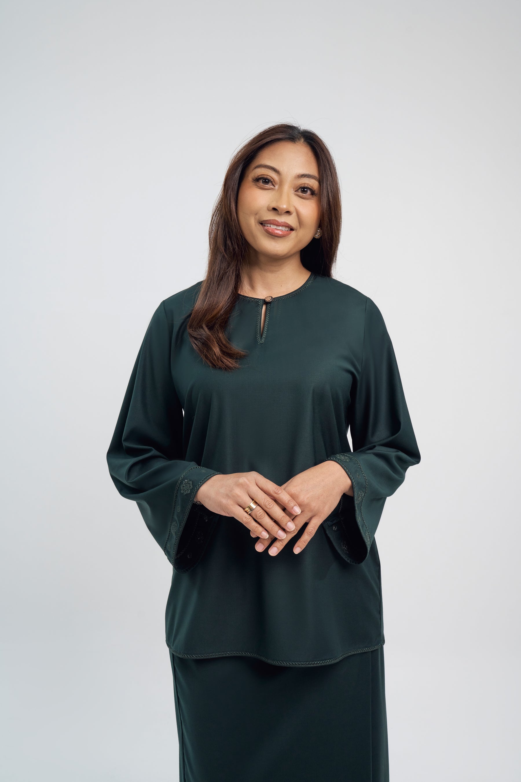 Patawali Baju Kurung - Deep Green