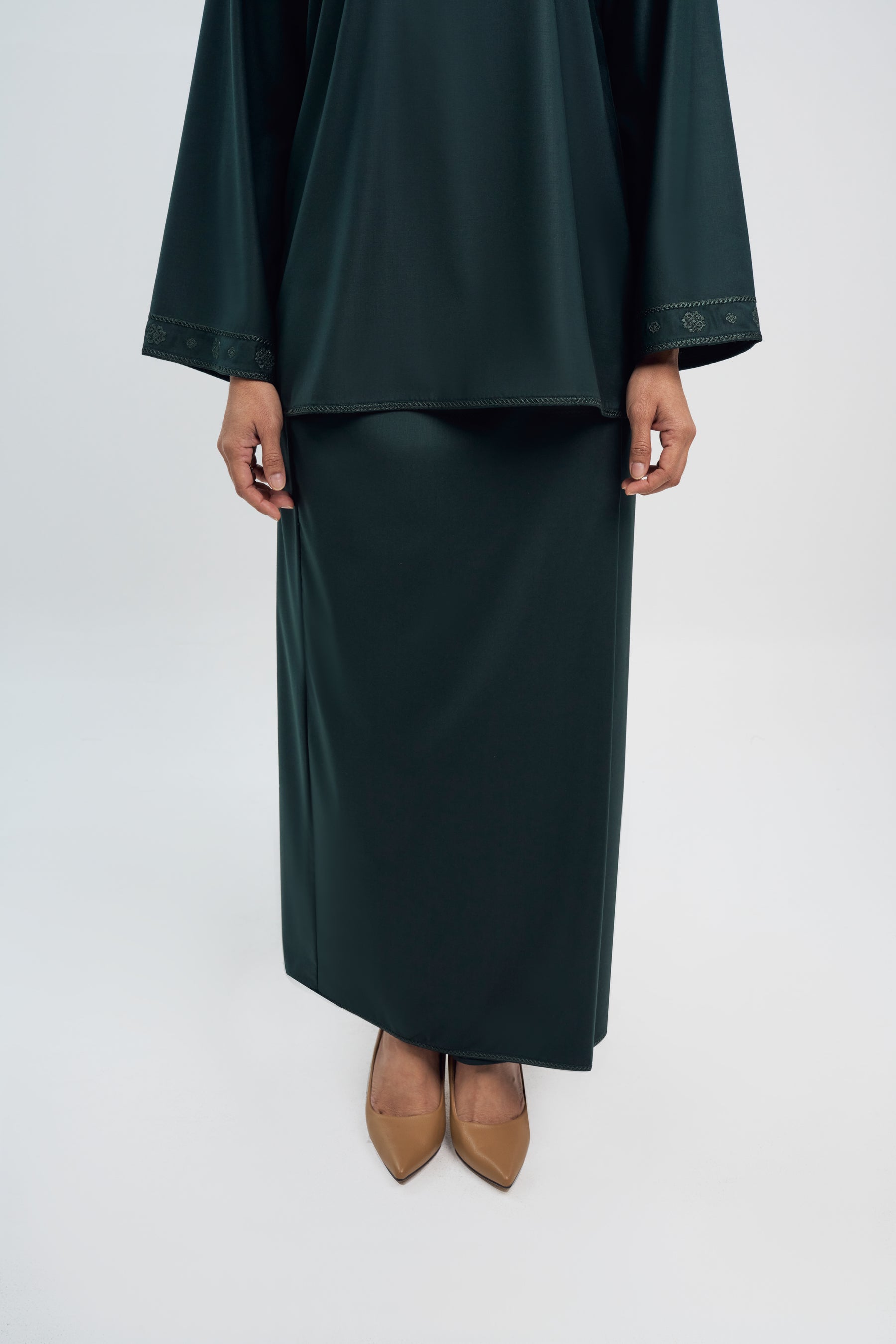 Patawali Baju Kurung - Deep Green