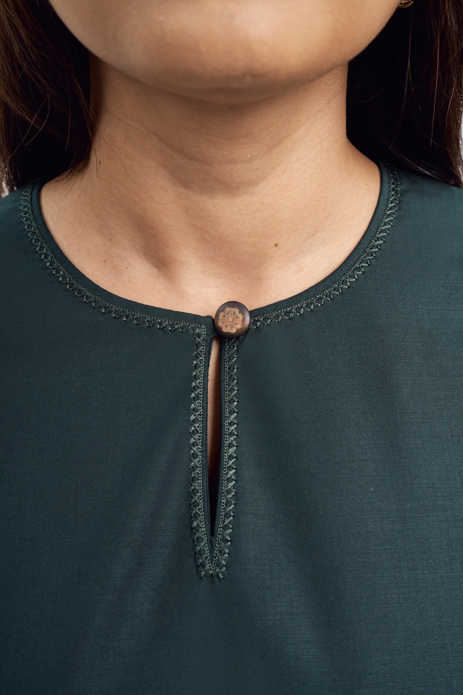 Patawali Baju Kurung - Deep Green