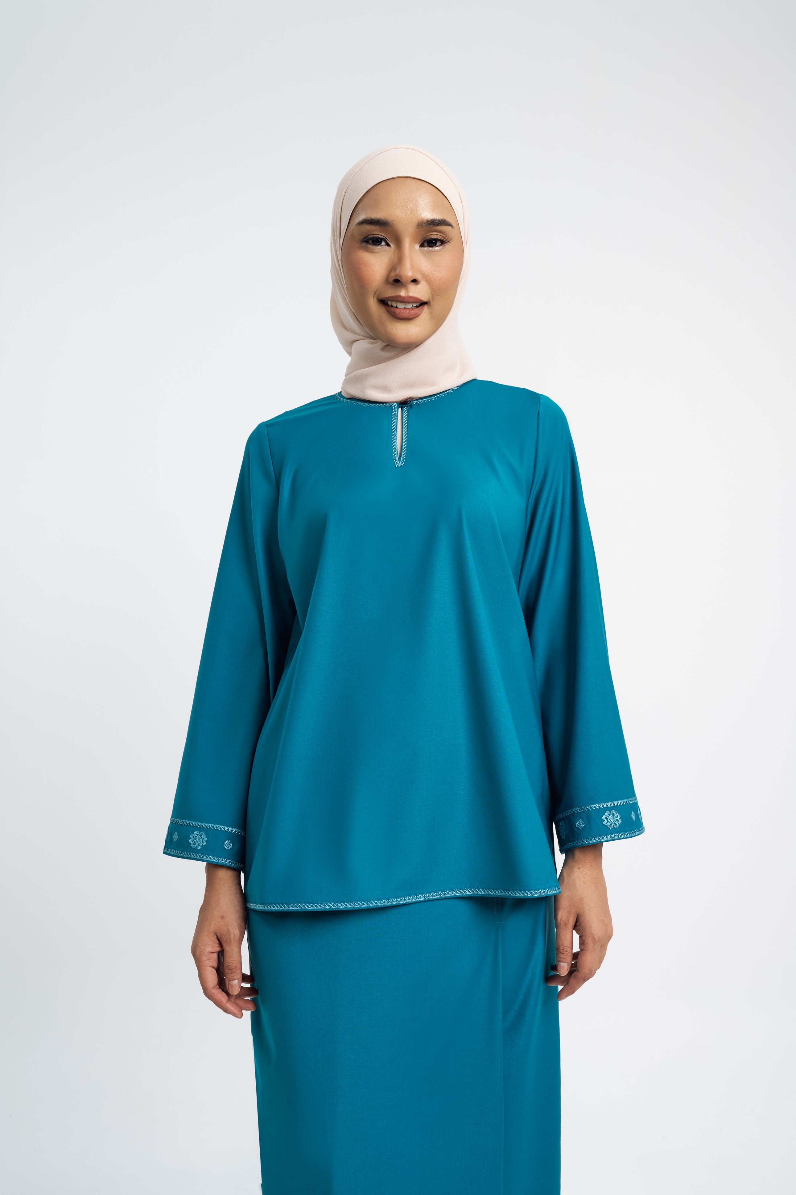 Patawali Baju Kurung - Turquoise