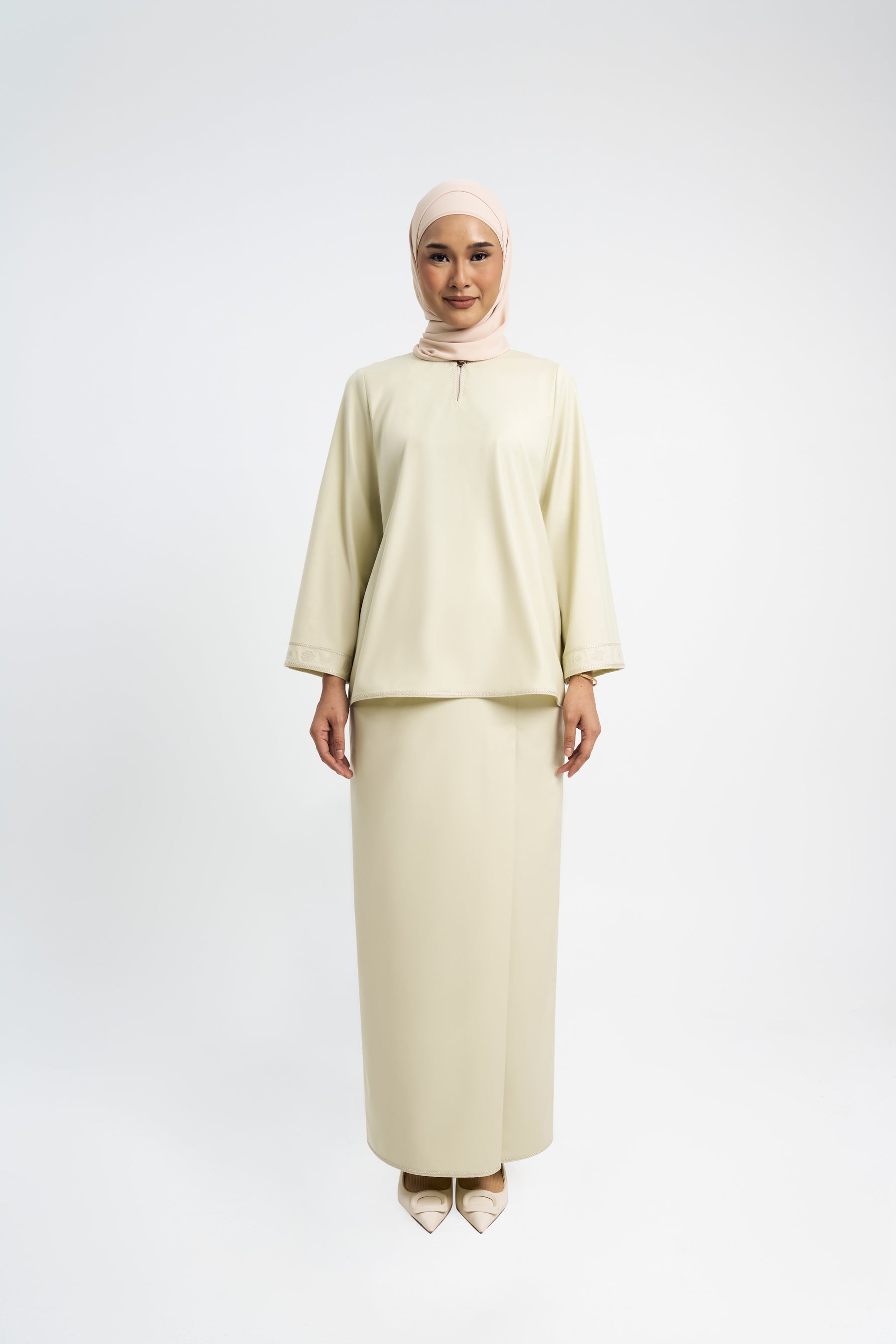 Patawali Baju Kurung - Honeydew