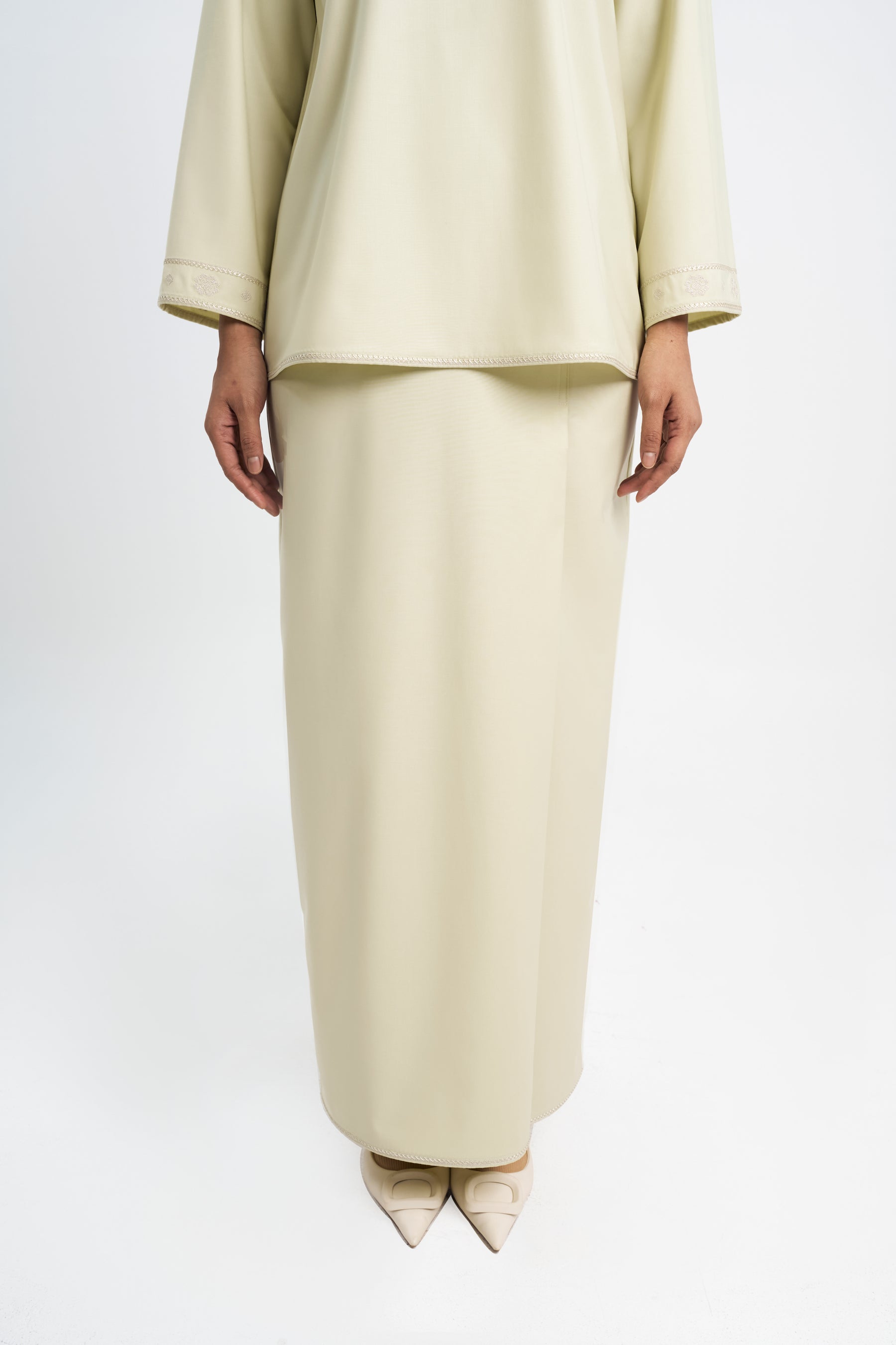 Patawali Baju Kurung - Honeydew