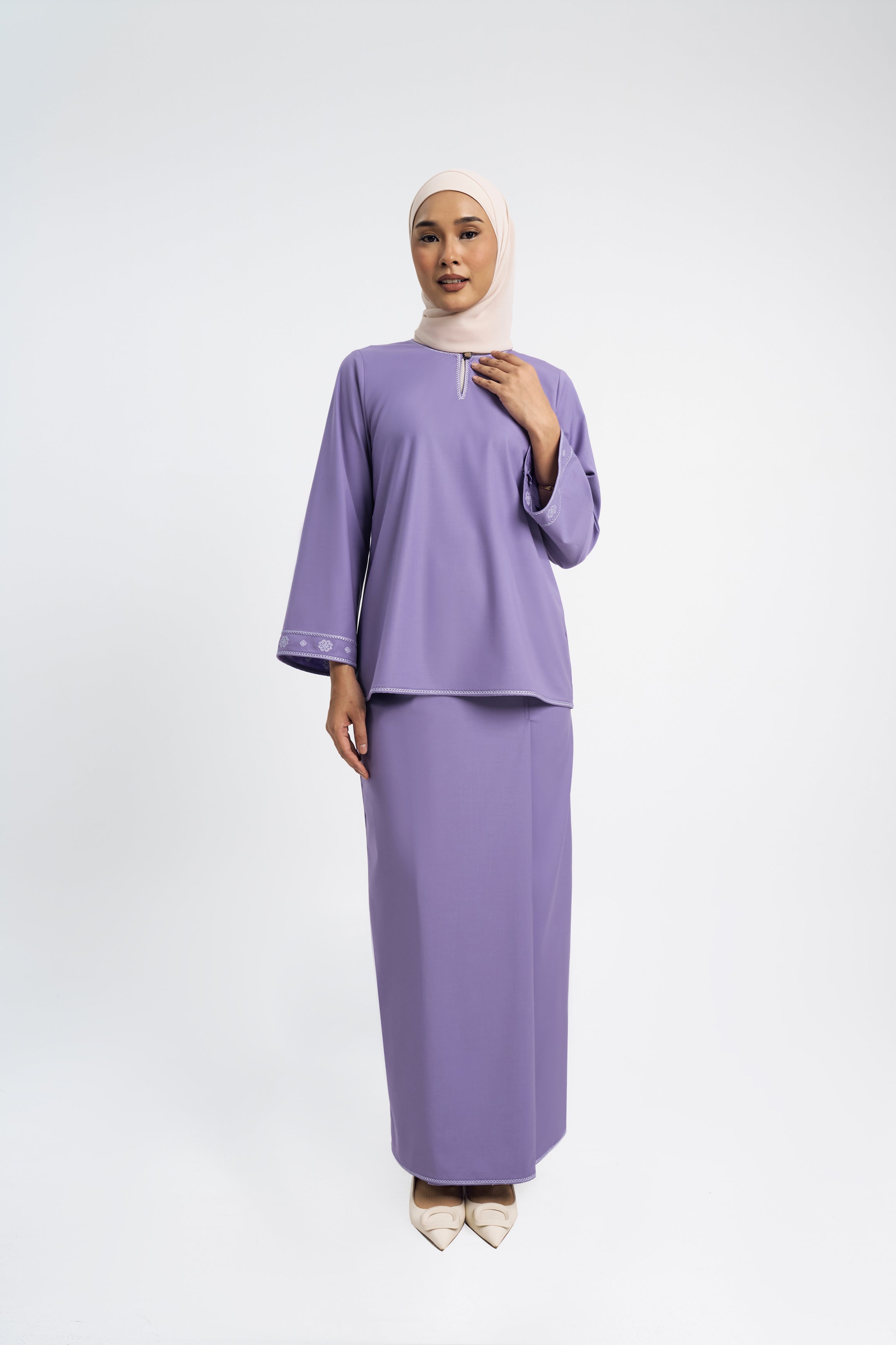 Patawali Baju Kurung - Purple Yam