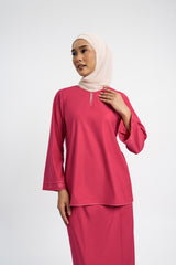 Patawali Baju Kurung - Rose Red