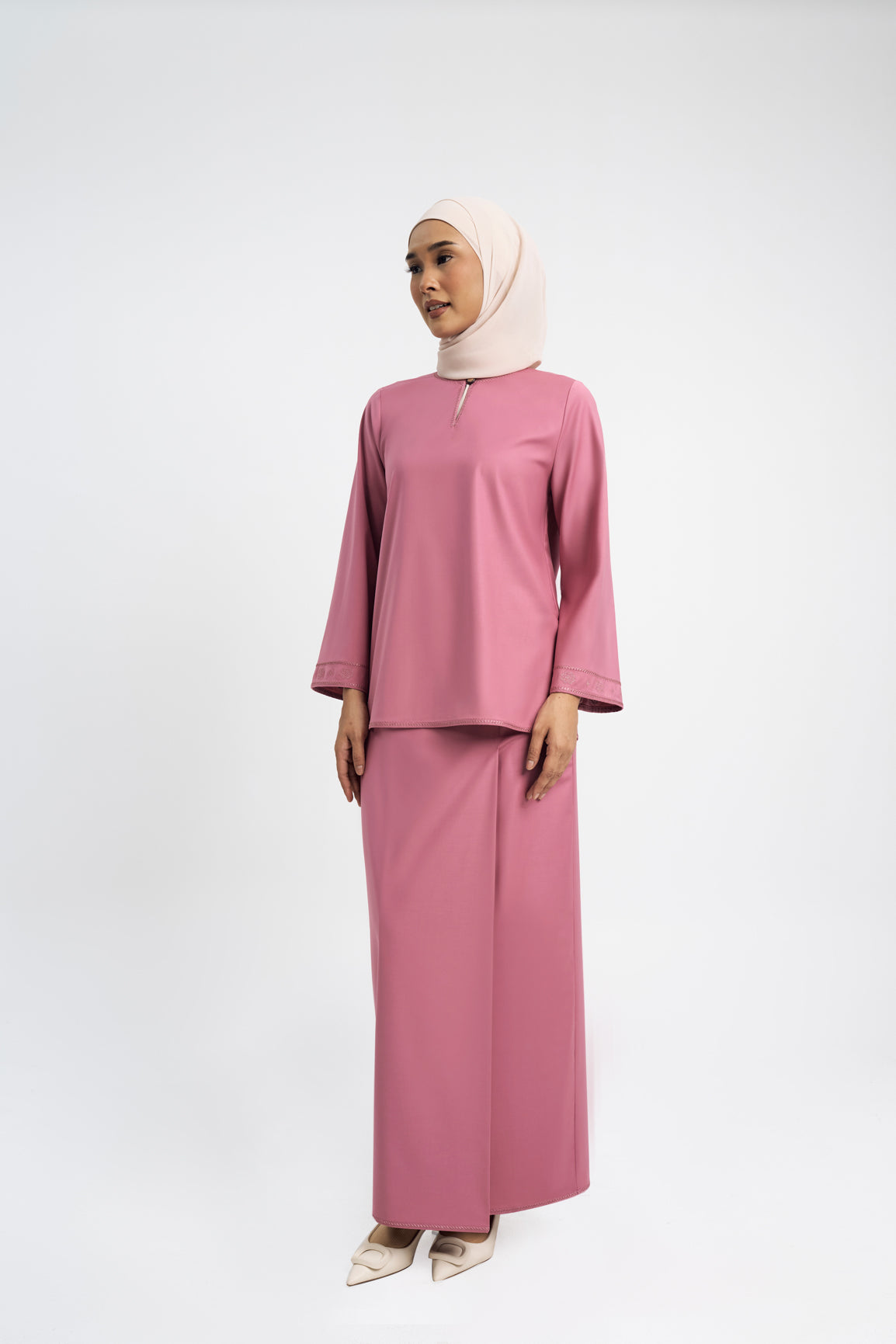 Patawali Baju Kurung - Pink Belacan