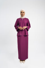 Patawali Baju Kurung - Purple Manggis