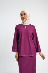 Patawali Baju Kurung - Purple Manggis