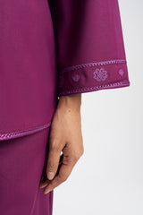 Patawali Baju Kurung - Purple Manggis