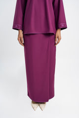 Patawali Baju Kurung - Purple Manggis
