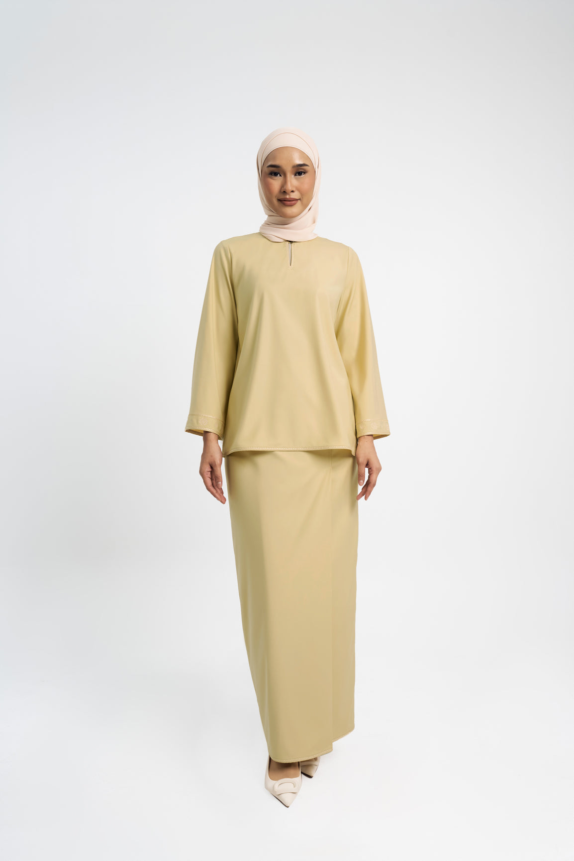 Patawali Baju Kurung - Buttermilk