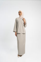 Patawali Baju Kurung - Light Khaki