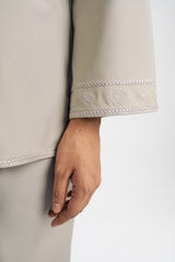 Patawali Baju Kurung - Light Khaki