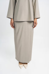 Patawali Baju Kurung - Light Khaki