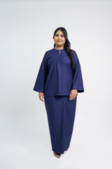 Patawali Baju Kurung - Dark Navy