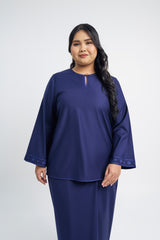 Patawali Baju Kurung - Dark Navy