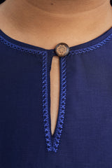 Patawali Baju Kurung - Dark Navy