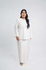 Patawali Baju Kurung - Antique White
