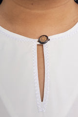 Patawali Baju Kurung - Antique White