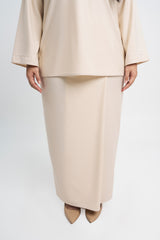 Patawali Baju Kurung - Ecru Beige