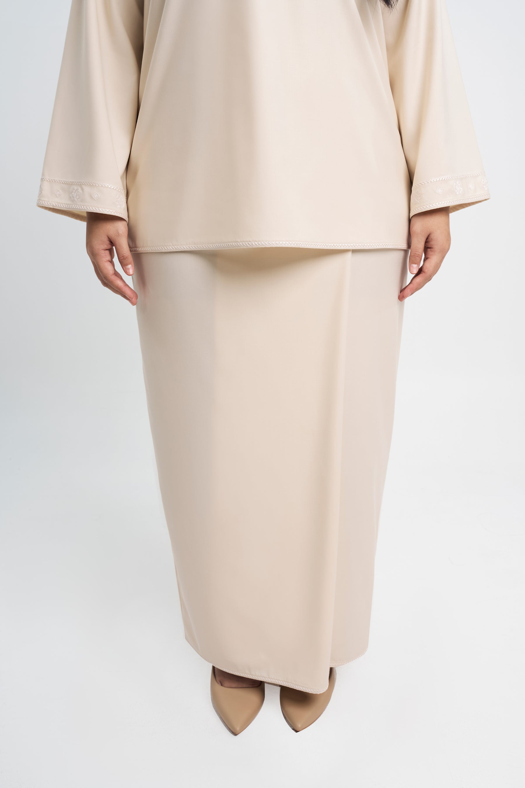 Patawali Baju Kurung - Ecru Beige