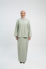 Patawali Baju Kurung - Mint Green