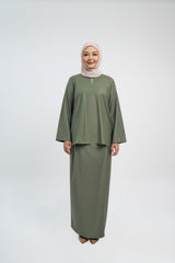 Patawali Baju Kurung - Pickle Green